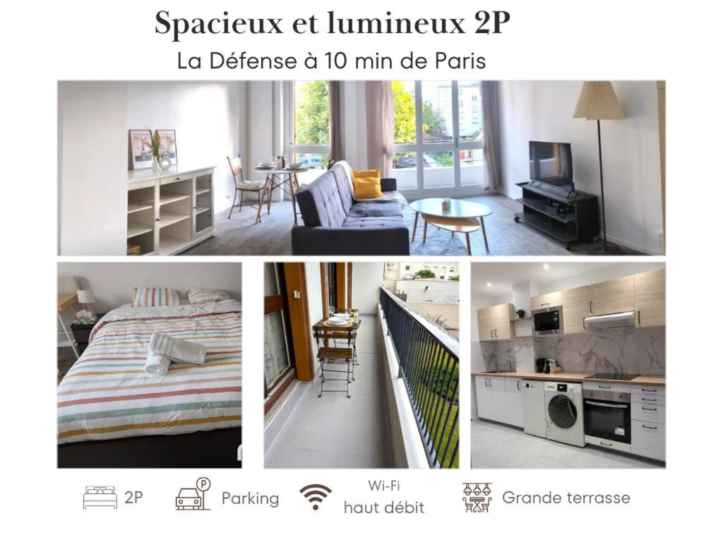 Апартаменти Evasion La Defense - Balcon & Wi-Fi, A 10 Min De Paris Курбевуа Екстер'єр фото